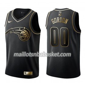 Maillot Homme Orlando Magic Aaron Gordon 00 Nike Noir Gold Edition Swingman